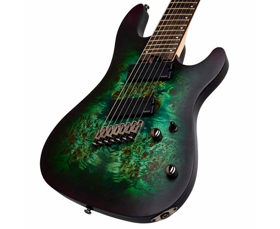 7-струнная электрогитара Cort KX507MS Star Dust Green, изображение 2