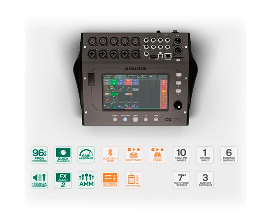 Цифровой микшерный пульт Allen&Heath CQ-12T, изображение 4