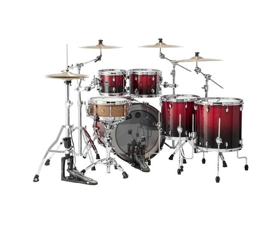 Ударная установка Mapex Saturn SR628XURQ Studioease Shell Pack Scarlet Red, изображение 2