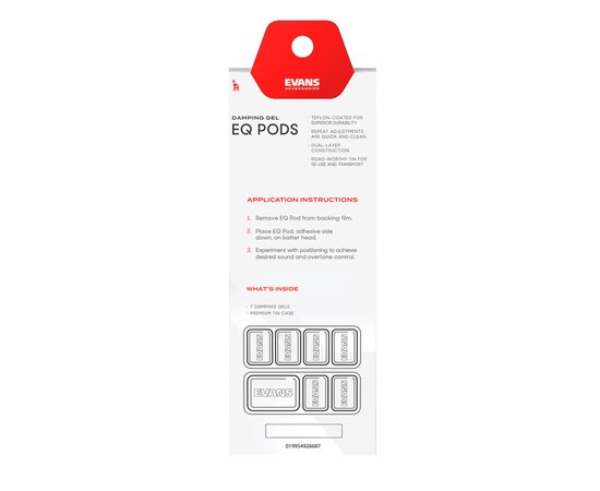 Демпфер для барабана Evans EQ Pods Gels, изображение 5
