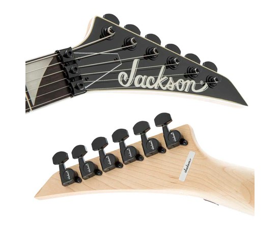 Электрогитара Jackson JS King V™ JS32 Black with White Bevels, изображение 4