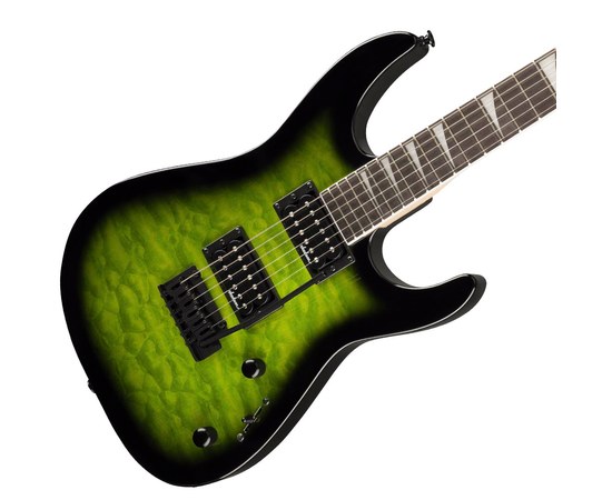 Электрогитара Jackson JS Series Dinky® JS20 DKQ 2PT Transparent Green Burst, изображение 2