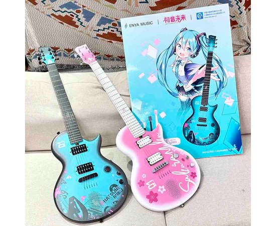 Смарт электрогитара Enya NOVA GO SONIC/ HATSUNE MIKU/BL, изображение 6