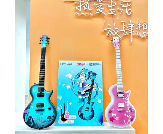 Смарт электрогитара Enya NOVA GO SONIC/ HATSUNE MIKU/BL, изображение 7
