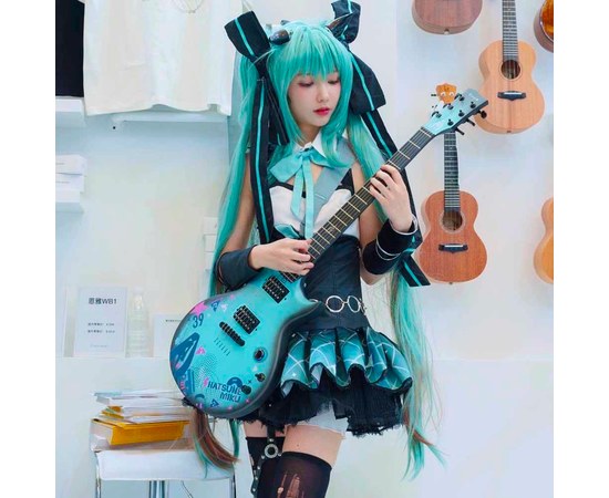 Смарт электрогитара Enya NOVA GO SONIC/ HATSUNE MIKU/BL, изображение 9