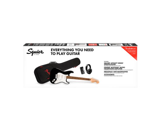 Набор электрогитара Squier Affinity Stratocaster Mustang Pack Black, изображение 5