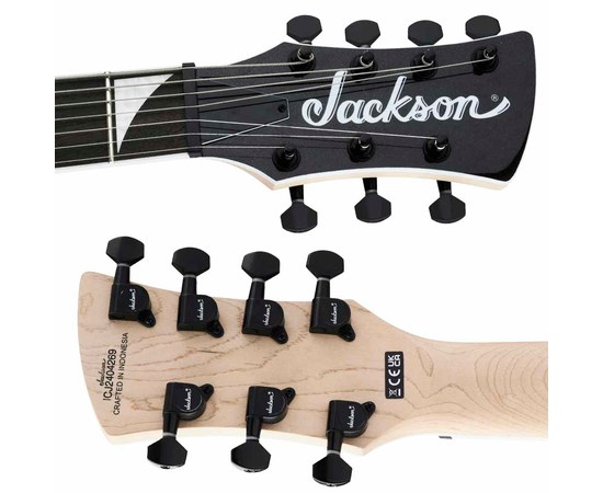 7-струнная электрогитара Jackson X Series Surfcaster™ SF HT7 Metallic Black, изображение 4
