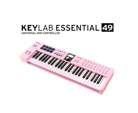 MIDI-контроллер Arturia KeyLAB Essential 49 mk3 Rose Quartz, изображение 3