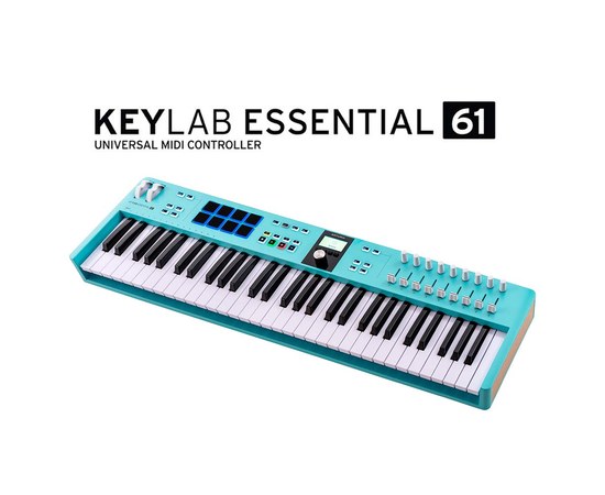 MIDI-контроллер Arturia KeyLAB Essential 61 mk3 Aquamarine, изображение 2