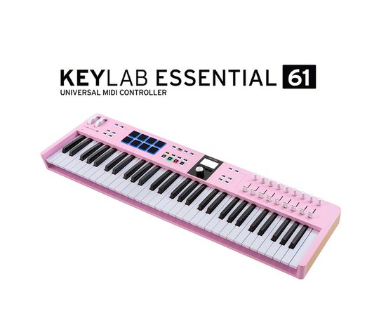 MIDI-контроллер Arturia KeyLAB Essential 61 mk3 Rose Quartz, изображение 3