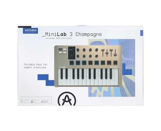 MIDI-контроллер Arturia MiniLab 3 Champagne, изображение 5