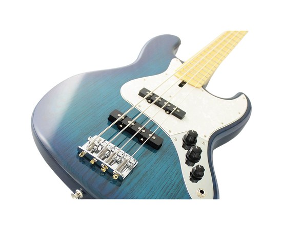 Бас-гитара FGN Neo Classic NJB100MBAH See-Thru Blue Burst, изображение 3