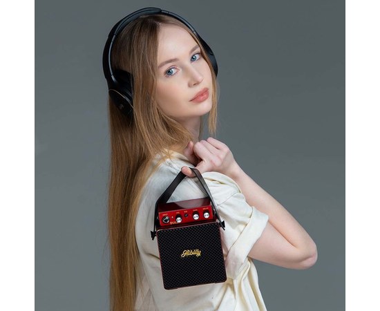 Мини комбоусилитель для электрогитары Hibilly DULL7 Red, изображение 2