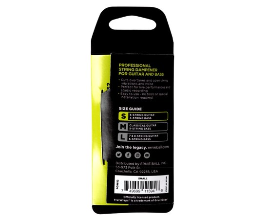 Демпфер для гитары Ernie Ball P09612 Fretwrap by Gruv Gear, изображение 2