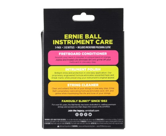 Набор средств для ухода за гитарой Ernie Ball P04225, изображение 2