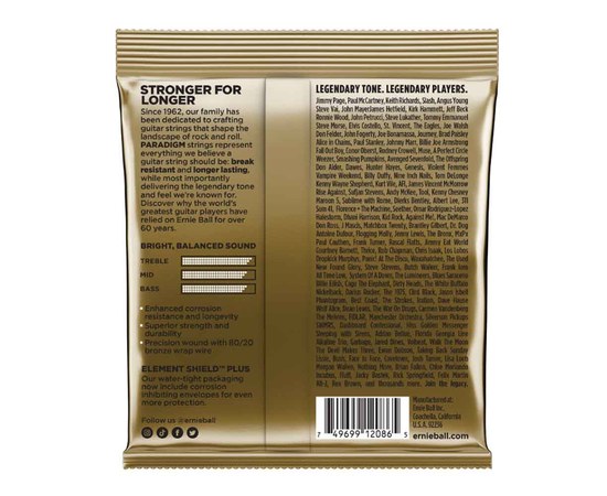 Струны для акустической гитары Ernie Ball P02086 12-54, изображение 2