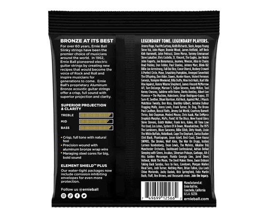 Струны для акустической гитары Ernie Ball P02566 12-54, изображение 2