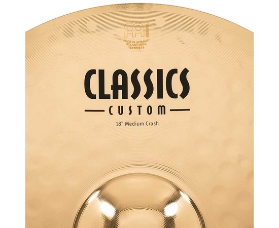 Тарелка крэш MEINL Classics Custom Brilliant 18" CC18MC-B, изображение 6