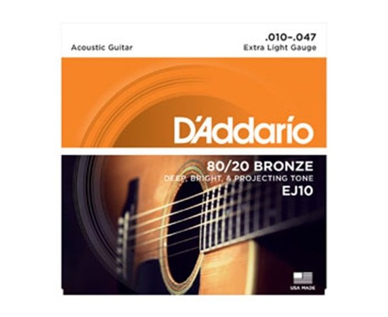 Струны для акустической гитары D'addario EJ10
